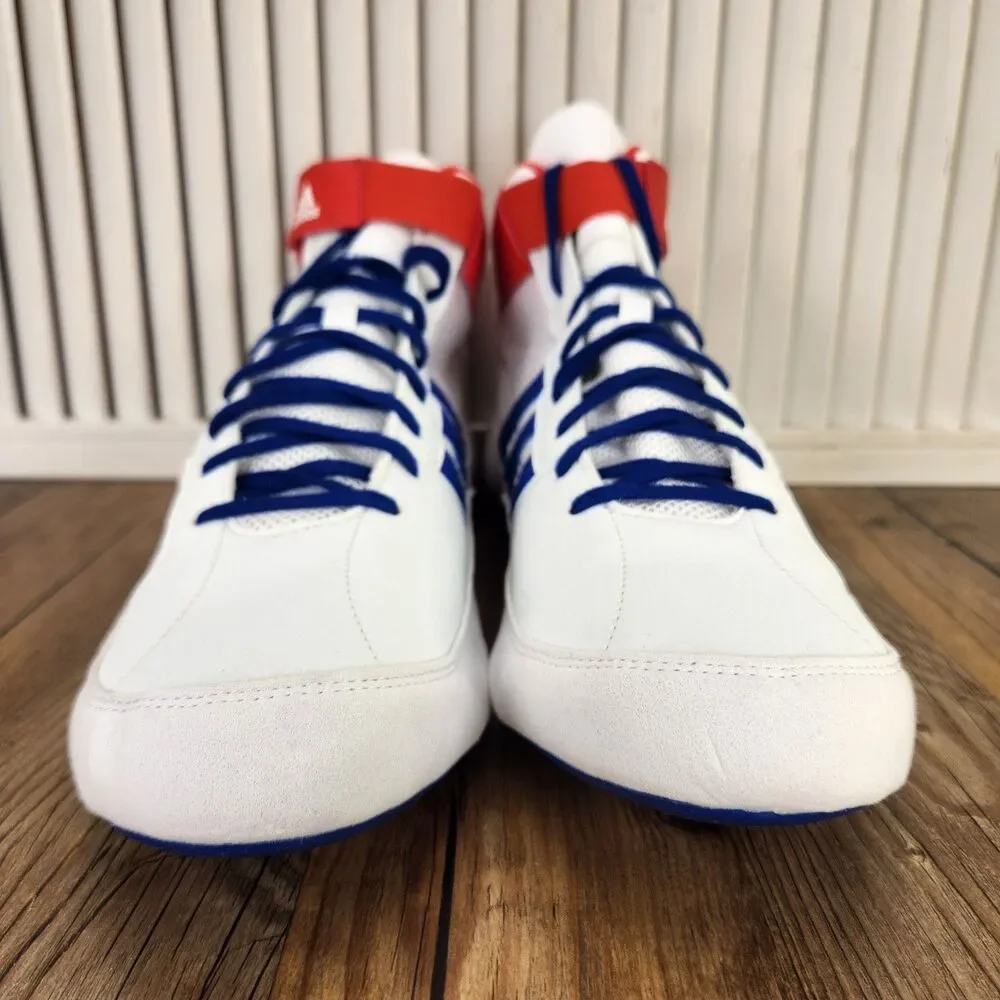 Adidas HVC 2 Wrestling Shoes Mens Sz 13 Red White Blue Patriotic Athletic BD7129